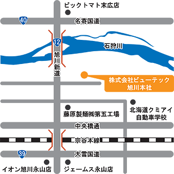 旭川 本社地図